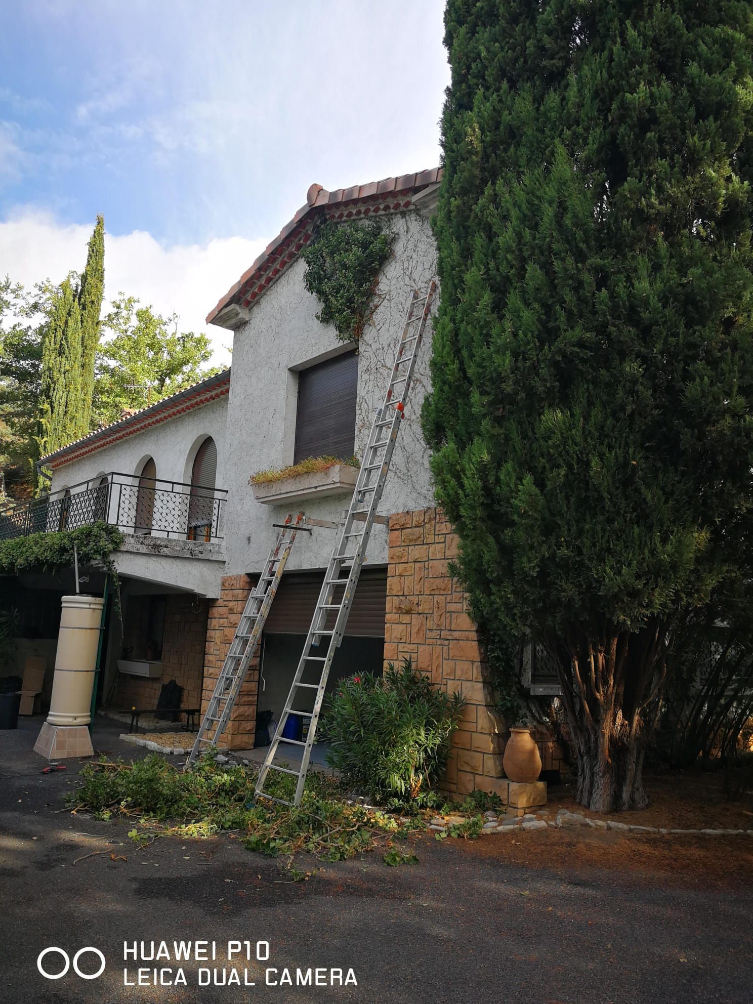 Application de peinture extérieure sur charpente métallique à Colomiers